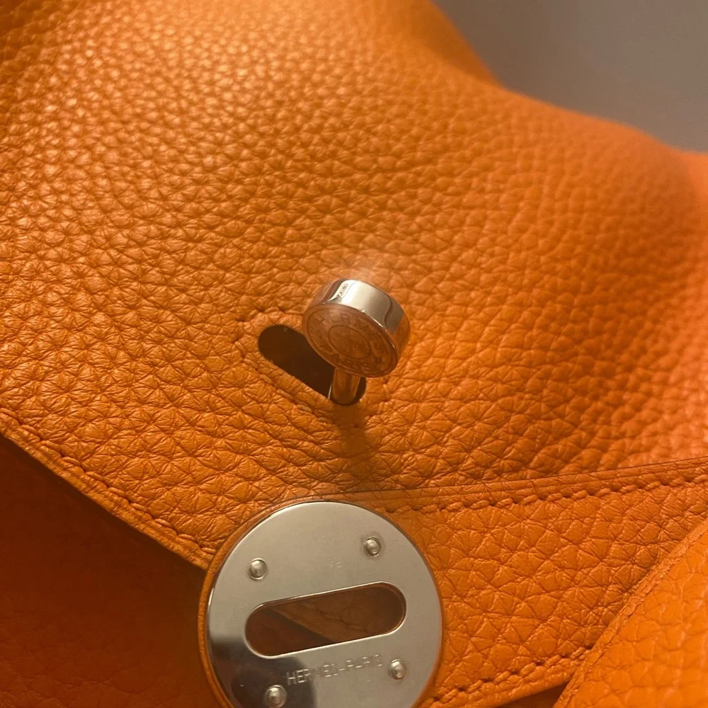 Hermès Lindy 34 in Signature Orange